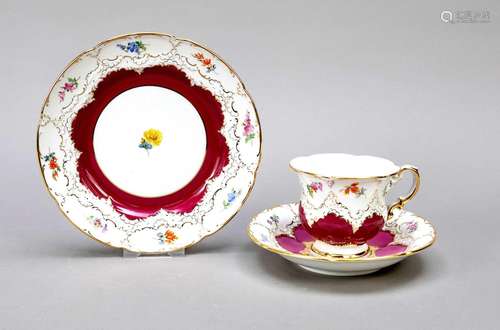 Three-piece coffee service, Meissen