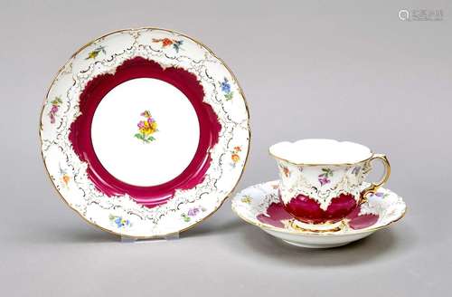 Three-piece coffee service, Meissen