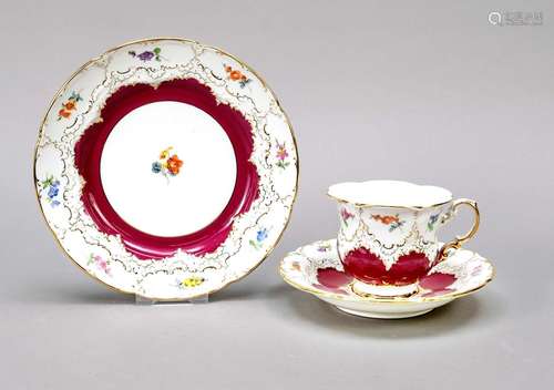 Three-piece coffee service, Meissen