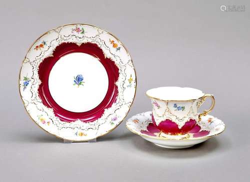 Three-piece coffee service, Meissen