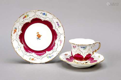 Three-piece coffee service, Meissen