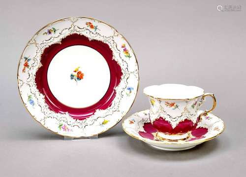 Three-piece coffee service, Meissen