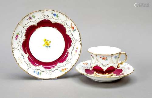 Three-piece coffee service, Meissen