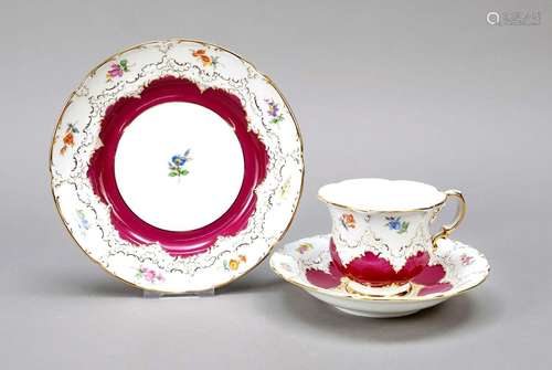 Three-piece coffee service, Meissen