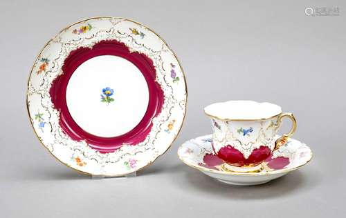 Three-piece coffee service, Meissen