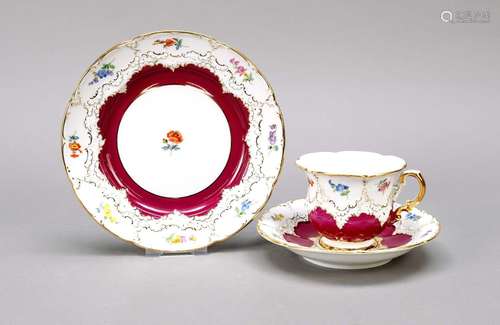 Three-piece coffee service, Meissen