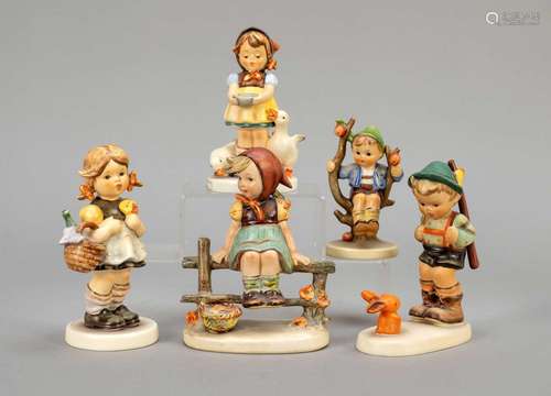 Five Hummel figurines, Goebel, Oesl