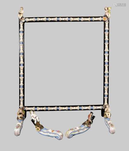 Fireplace screen, w. France or Thur