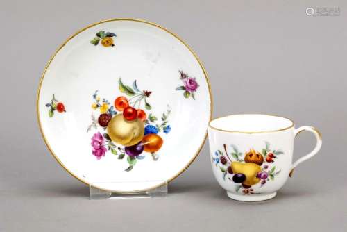 Cup and saucer, Meissen, Marcolini