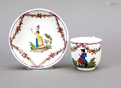 Cup and saucer, Vienna, 19th centur