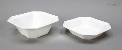 Two bowls, KPM Berlin, 2nd half of