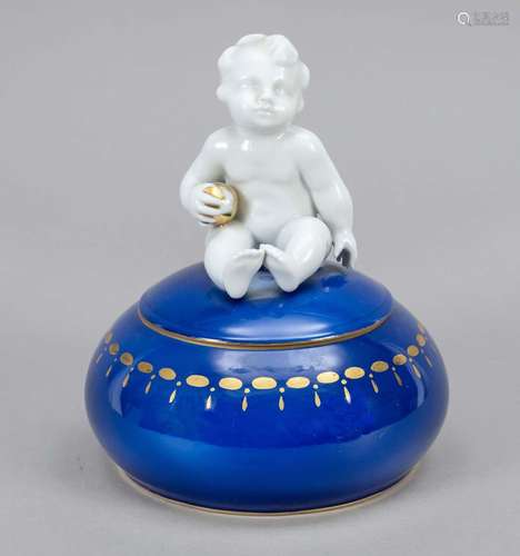 Lidded box, Fraureuth, stamped 1898