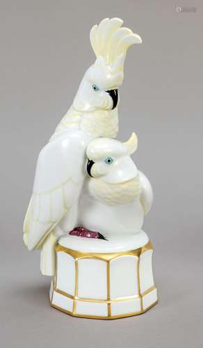 Pair of cockatoos, Lorenz Hutschenr