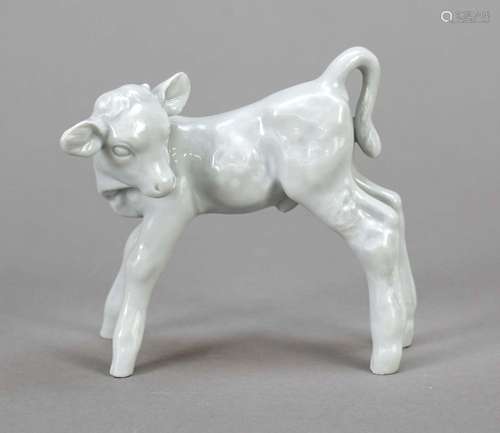 Standing calf, Meissen, mark after