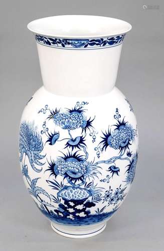 Large floor vase, Meissen, c. 1980,