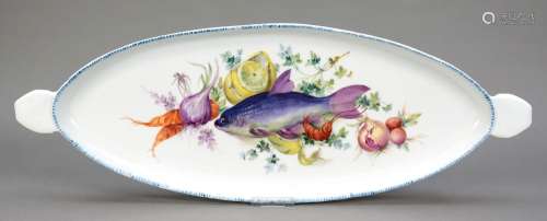 Art Nouveau fish plate, Meissen, ma