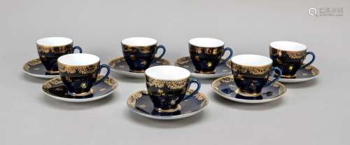 Seven coffee cups with saucer, Lomo