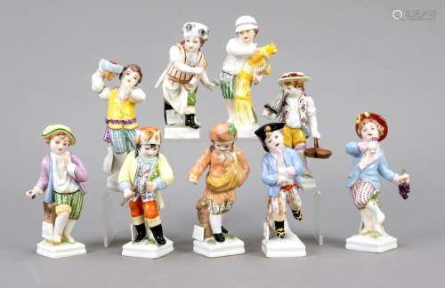 Collection of nine monthly figures,