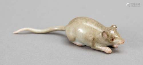 Miniature mouse, Meissen, brand aft