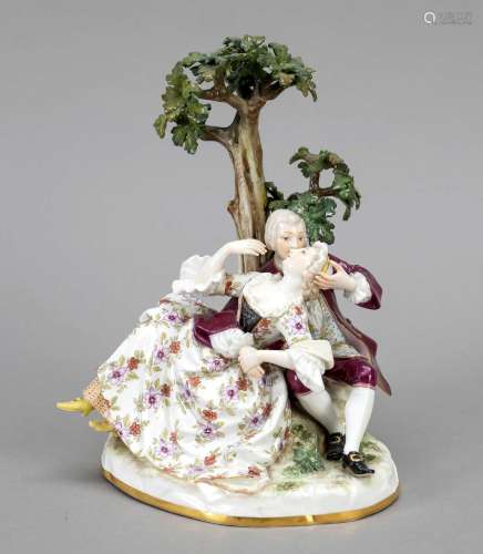 Love group with tree, Meissen, Knau