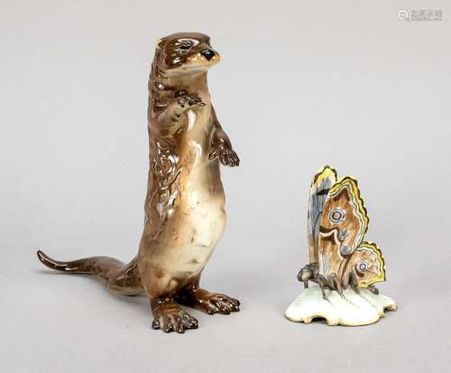 Two animal figures, 1x Rosenthal, S