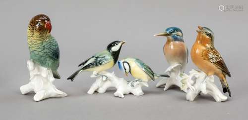 Four bird figures, Ens, Volkstedt,