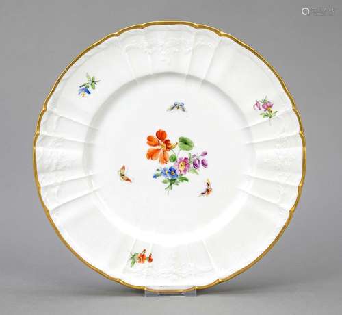 Large plate, KPM Berlin, mark 1962-