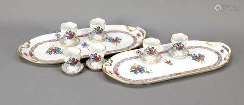 Set of 8 pieces, Herend, mark after