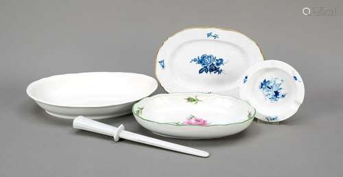 Meissen set, 5-pcs., 3 oval bowls,