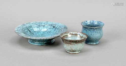 Three ceramic pieces, Auguste Papen