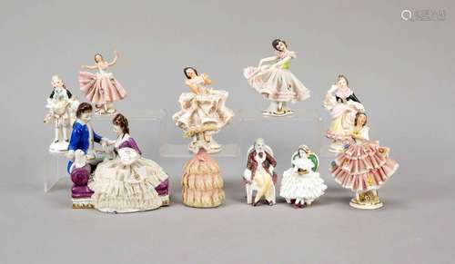 Group of tulle figures, w. German,