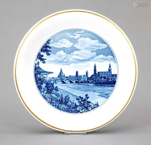 Large plate, Meissen, 1970s, 1.W.,