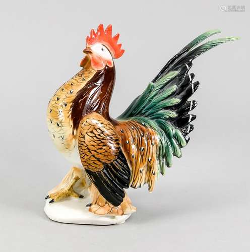 Cock, Ens, mill mark, polychrome pa