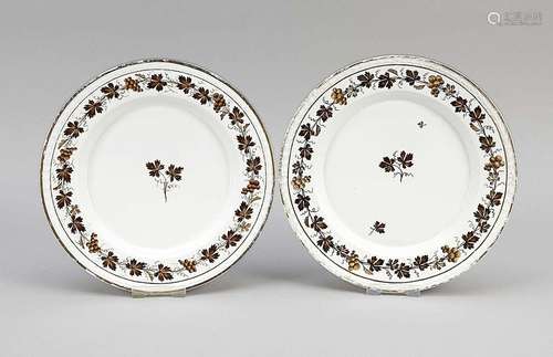 Two plates, Fürstenberg, 18th centu