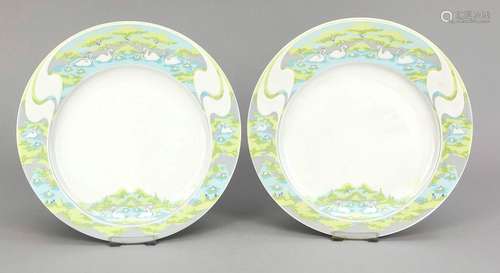 Pair of wall plates, Rosenthal, Stu