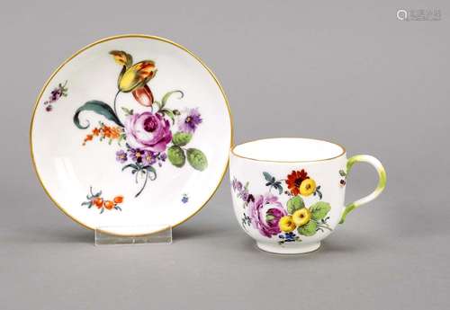 Demitasse with saucer, Meissen, Kna