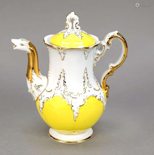 Mocha pot, Meissen, c. 1980, 2nd ch