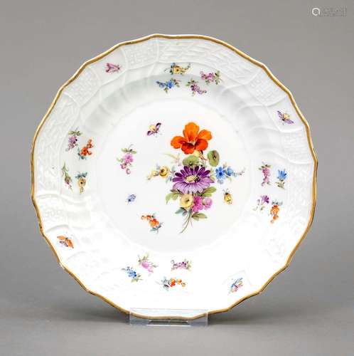 Breakfast plate, Meissen, Knauff-Sc