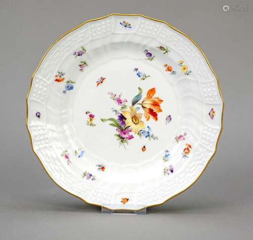 Dinner plate, Meissen, Knauf-Schwer