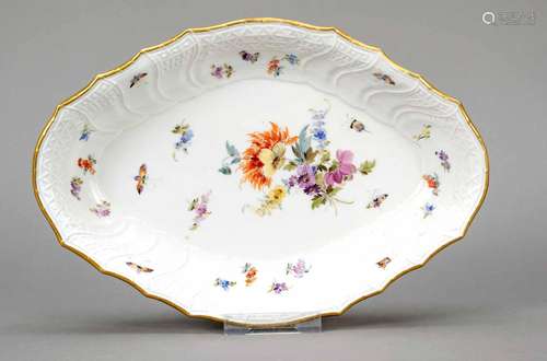 Oval bowl, Meissen, Knauf-Schwerter