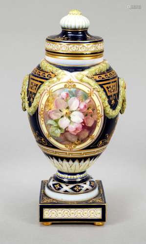 Lidded vase, KPM Berlin, mark 1870-