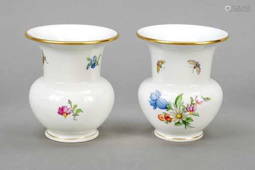 Two small vases, KPM Berlin, marks