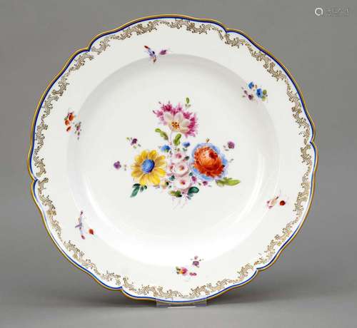 Large round bowl, KPM, mark 1870-19