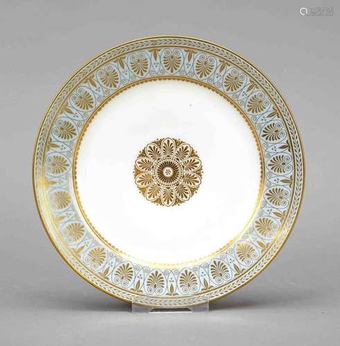 Plate, Sevres, mark for period of t