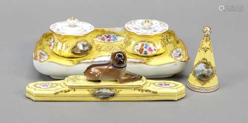 Writing set, 5-pcs, Meissen, knob s