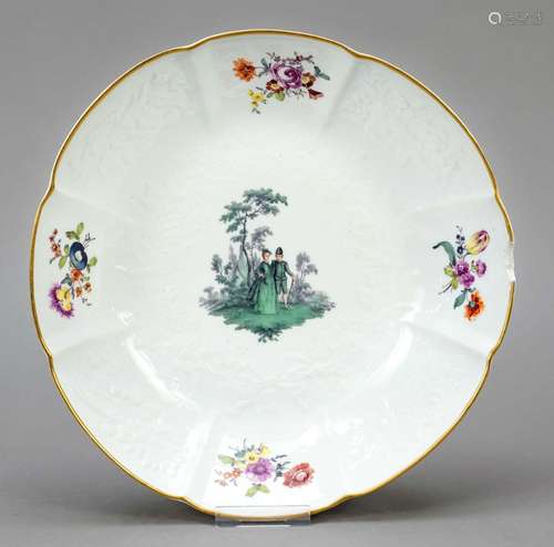 Large baroque bowl, Meissen, mid-18