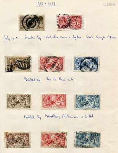 A collection of Great Britain stamps in a New Age album from...