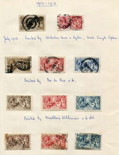 A collection of Great Britain stamps in a New Age album from...