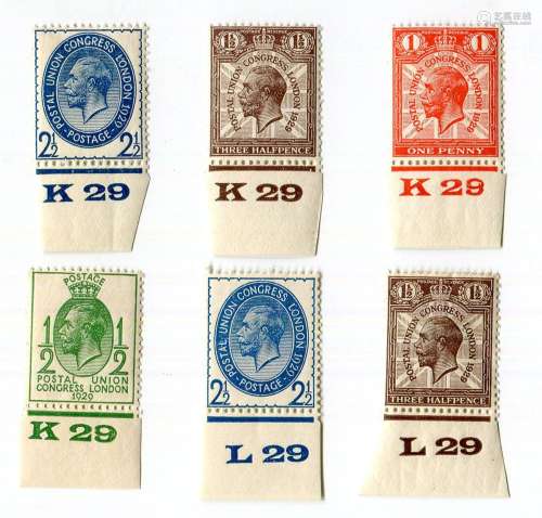 A Great Britain 1929 PUC mint set ½d to 2½d (5) including K2...