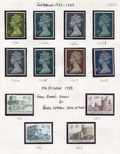 A collection of Great Britain stamps in eight albums and a s...